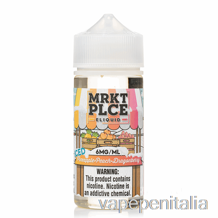 Penna Vape Ice Ananas Pesca Dragonberry - Mrkt Plce - 100ml 6mg